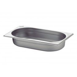 CUBA TRAMONTINA GN 1/4 EM AÇO INOX SEM ALÇAS PROFUNDIDADE 40 MM AÇO 304