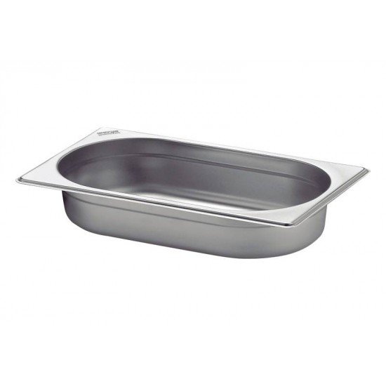 CUBA TRAMONTINA GN 1/4 EM AÇO INOX SEM ALÇAS PROFUNDIDADE 40 MM AÇO 304