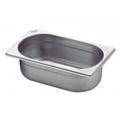 CUBA TRAMONTINA GN 1/4 EM AÇO INOX SEM ALÇAS PROFUNDIDADE 150 MM - ACERO 201