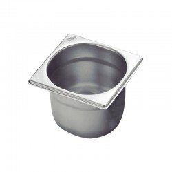 CUBA TRAMONTINA GN 1/6 EM AÇO INOX SEM ALÇAS PROFUNDIDADE 200 MM AÇO 201