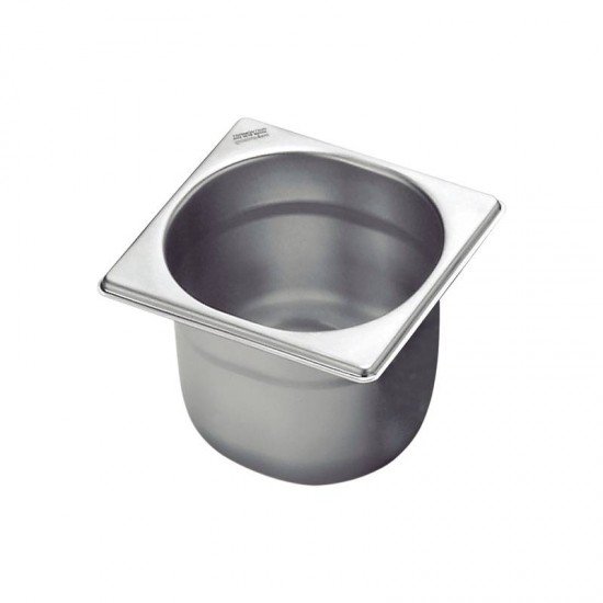 CUBA TRAMONTINA GN 1/6 EM AÇO INOX SEM ALÇAS PROFUNDIDADE 200 MM AÇO 201