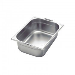 CUBA TRAMONTINA GN 1/2 EM AÇO INOX COM ALÇAS MÓVEIS PROFUNDIDADE 150 MM AÇO 304