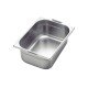 CUBA TRAMONTINA GN 1/2 EM AÇO INOX COM ALÇAS MÓVEIS PROFUNDIDADE 180 MM AÇO 304