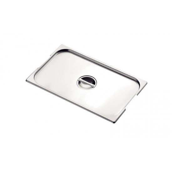 TAMPA PARA CUBA GN 2/1 TRAMONTINA EM AÇO INOX COM RECORTE PARA ALÇAS