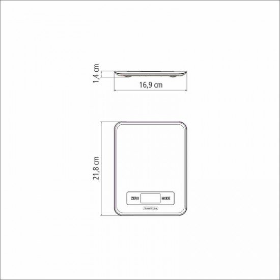 BALANÇA DIGITAL PARA COZINHA TRAMONTINA ADATTO EM AÇO INOX