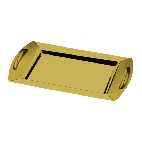 BANDEJA RETANGULAR ACO INOX COM ALCAS 497 X 305MM TRAMONTINA