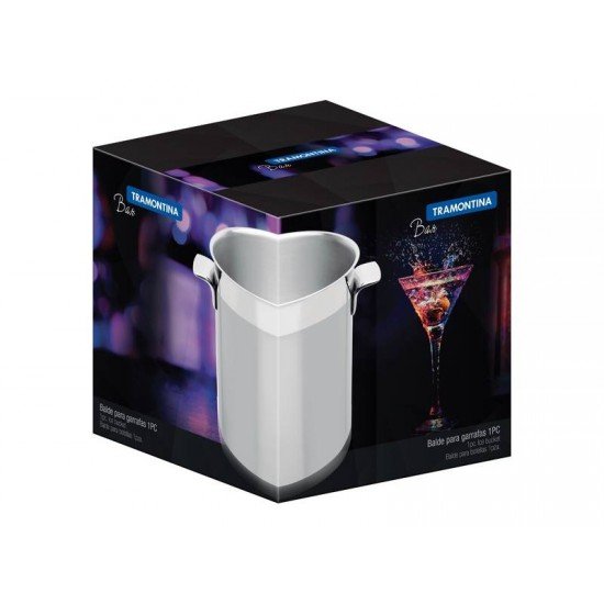 BALDE PARA GARRAFAS COSMOS EM AÇO INOX 18,2 CM 5,2 L TRAMONTINA