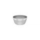 POTE REDONDO ACO INOX SEM TAMPA PLASTICA 0,9 CM 0,3 L TRAMONTINA