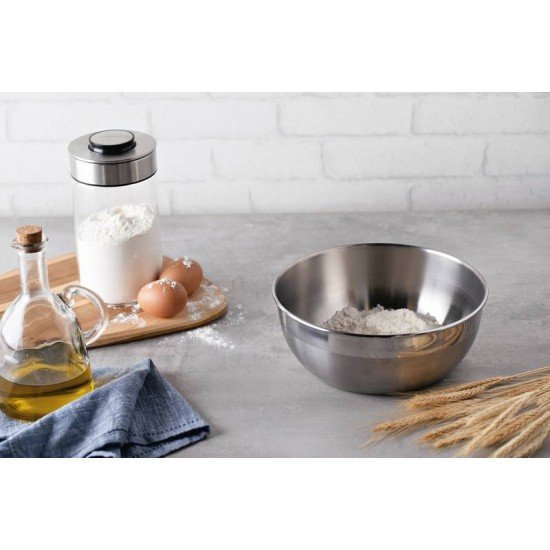 POTE TRAMONTINA FREEZINOX REDONDO EM AÇO INOX COM ACABAMENTO FOSCO SEM TAMPA 25 CM 4,2 L