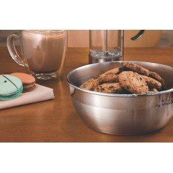 POTE TRAMONTINA FREEZINOX REDONDO EM AÇO INOX COM ACABAMENTO FOSCO SEM TAMPA 28 CM 5,8 L