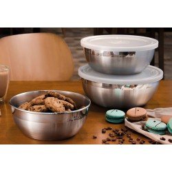 POTE FREEZINOX REDONDO EM ACO INOX COM TAMPA PLASTICA 18 CM 1,6 L TRAMONTINA