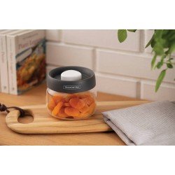 POTE DE VIDRO PUREZZA COM TAMPA PLASTICA A VACUO 0,4 L TRAMONTINA