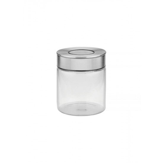 POTE DE VIDRO PUREZZA COM TAMPA DE ACO INOX 10 CM 0,7 L TRAMONTINA