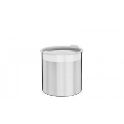 POTE CUCINA EM ACO INOX PARA MANTIMENTOS COM TAMPA PLASTICA 14 CM 2,3 L TRAMONTINA