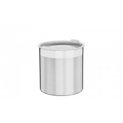 POTE CUCINA EM ACO INOX PARA MANTIMENTOS COM TAMPA PLASTICA 16 CM 3,4 L TRAMONTINA