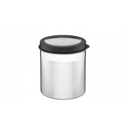 POTE CUCINA EM ACO INOX COM TAMPA PLASTICA PRETA E VISOR 16 CM 3,4 L TRAMONTINA
