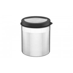 POTE CUCINA EM ACO INOX COM TAMPA PLASTICA PRETA E VISOR 18,5 CM 5,2 L TRAMONTINA