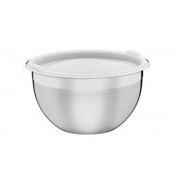 RECIPIENTE CUCINA EM ACO INOX COM TAMPA PLASTICA PREPARAR E SERVIR 24 CM 5,2 L TRAMONTINA