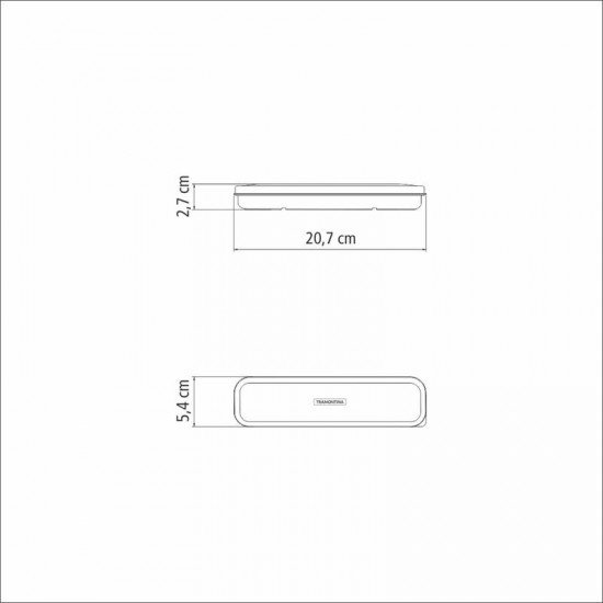 ESTOJO PARA TALHERES TRAMONTINA BY ME AZUL 4 PEÇAS