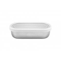 POTE PARA ALIMENTOS FREEZINOX EM ACO INOX COM TAMPA PLASTICA 0,4 L TRAMONTINA
