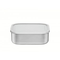 POTE TRAMONTINA FREEZINOX EM AÇO INOX QUADRADO COM TAMPA PLÁSTICA 19 CM 2,1 L