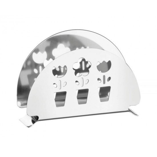 PORTA GUARDANAPOS UTILITY EM ACO INOX COM DETALHES VAZADOS TRAMONTINA