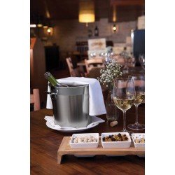BALDE PARA GARRAFAS COSMOS EM ACO INOX FOSCO COM BORDA EM BRILHO 20 CM 5,2 L TRAMONTINA