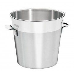 BALDE PARA GARRAFAS COSMOS EM ACO INOX FOSCO COM BORDA EM BRILHO 20 CM 5,2 L TRAMONTINA