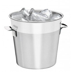 BALDE DE GELO EM ACO INOX FOSCO COM BORDA EM BRILHO 14 CM 1,8 L TRAMONTINA