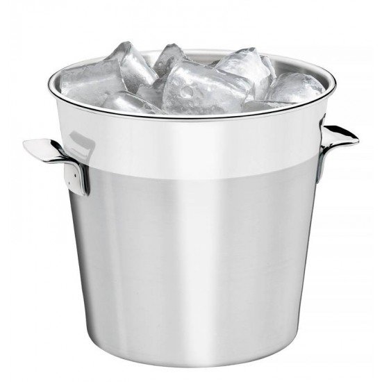 BALDE DE GELO EM ACO INOX FOSCO COM BORDA EM BRILHO 14 CM 1,8 L TRAMONTINA