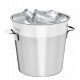 BALDE DE GELO EM ACO INOX FOSCO COM BORDA EM BRILHO 14 CM 1,8 L TRAMONTINA