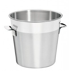 BALDE DE GELO EM ACO INOX FOSCO COM BORDA EM BRILHO 14 CM 1,8 L TRAMONTINA