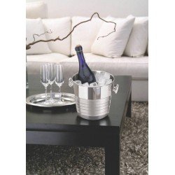 BALDE PARA GARRAFAS MILLENIUM EM ACO INOX BRILHO COM DETALHES FOSCOS 20 CM 5,2 L TRAMONTINA