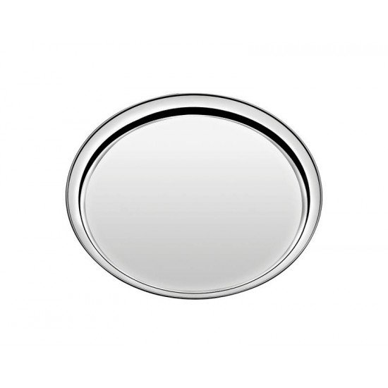 BANDEJA SERVICE EM ACO INOX REDONDA 30 CM TRAMONTINA
