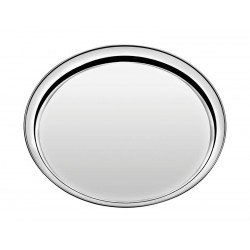 BANDEJA SERVICE EM ACO INOX REDONDA 40 CM TRAMONTINA