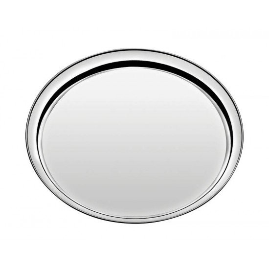 BANDEJA SERVICE EM ACO INOX REDONDA 40 CM TRAMONTINA