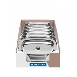 DISPLAY COM MANTEIGUEIRA ACO INOX 6 PC TRAMONTINA