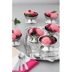 BANDEJA CLASSIC RETANGULAR EM ACO INOX COM ALCAS 34 X 24 CM TRAMONTINA