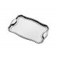 BANDEJA CLASSIC RETANGULAR EM ACO INOX COM ALCAS 34 X 24 CM TRAMONTINA