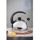 CHALEIRA COM APITO EM ACO INOX CABO PRETO 2,1 L TRAMONTINA