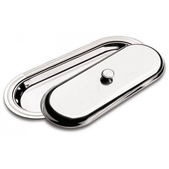 TRAVESSA PARA PEIXE COM TAMPA ACO INOX 527 X 235MM TRAMONTINA