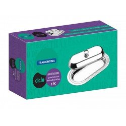 MANTEIGUEIRA CICLO EM ACO INOX COM TAMPA TRAMONTINA