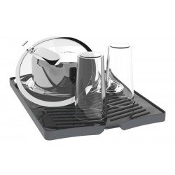 BANDEJA PLURALE PARA LOUCA EM POLIPROPILENO GRAFITE COM SUPERFICIE COLETORA TRAMONTINA