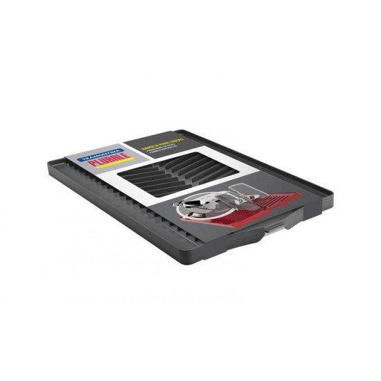 BANDEJA PLURALE PARA LOUCA EM POLIPROPILENO GRAFITE COM SUPERFICIE COLETORA TRAMONTINA