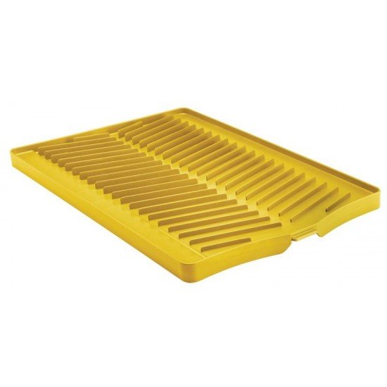 BANDEJA PLURALE PARA LOUCA EM POLIPROPILENO AMARELO COM SUPERFICIE COLETORA TRAMONTINA