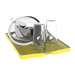 BANDEJA PLURALE PARA LOUCA EM POLIPROPILENO AMARELO COM SUPERFICIE COLETORA TRAMONTINA
