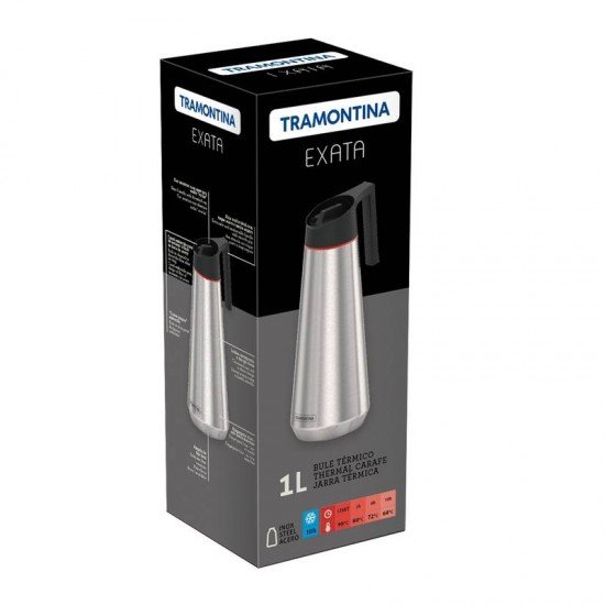 BULE TERMICO EXATA EM ACO INOX 1 L TRAMONTINA