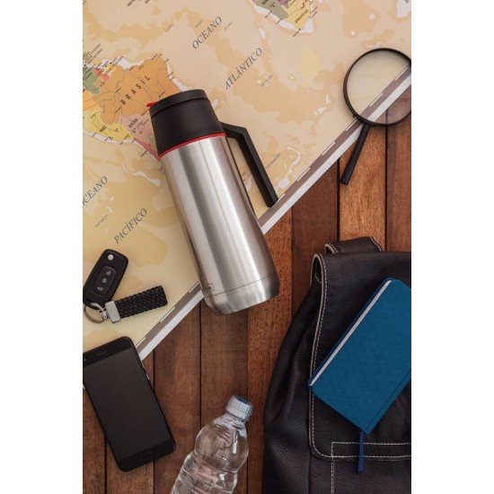 GARRAFA TERMICA EXATA EM ACO INOX COM AMPOLA DE ACO 0,75 L TRAMONTINA