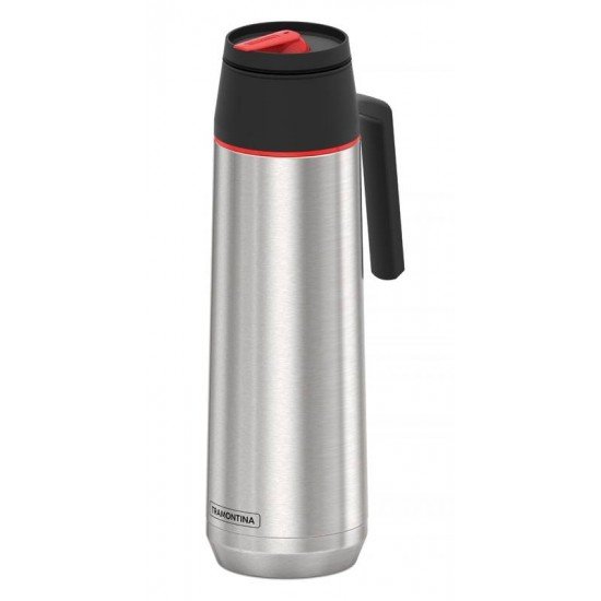 GARRAFA TERMICA EXATA EM ACO INOX COM AMPOLA DE ACO 1 L TRAMONTINA