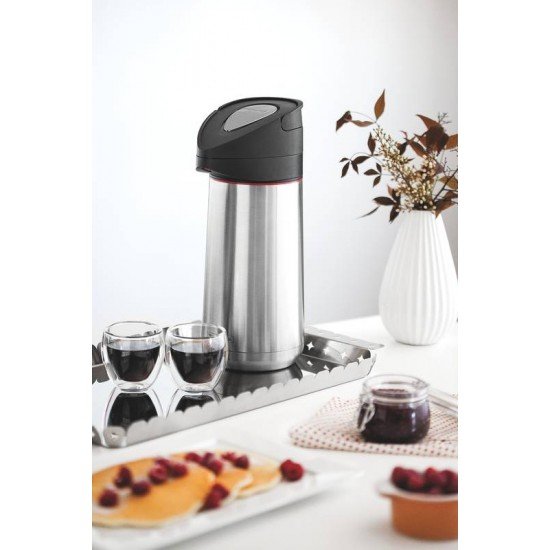 GARRAFA TERMICA EXATA EM ACO INOX COM AMPOLA DE ACO 1,4 L TRAMONTINA